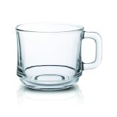 Hrnek skleněný Lys, transparentní 22 cl