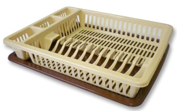 Odkapávač nádobí 45,5x37,5cm, 2 díl. plast