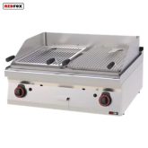 Lávový gril plynový dvojitý 2x 52x36 bez podestavby - GL 70/08 G