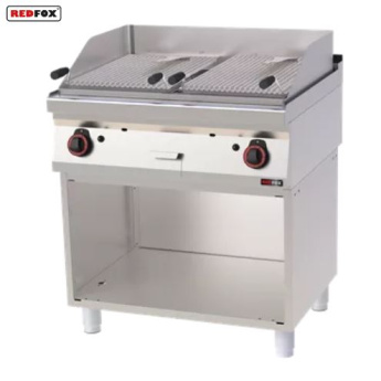 Lávový gril plynový dvojitý 2x 52x36 s podestavbou - GL 70/80 G