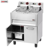 Fritéza elektrická dvojitá 8+8L s podestavbou, 400V - FE 61 ELT
