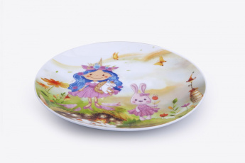 Talíř KUBA s dekorem PRINCEZNA mělký 21cm